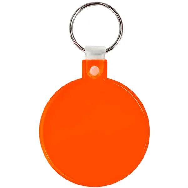 Circle Soft Plastic Keychains