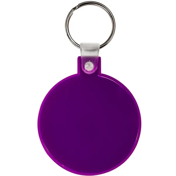 Circle Soft Plastic Keychains