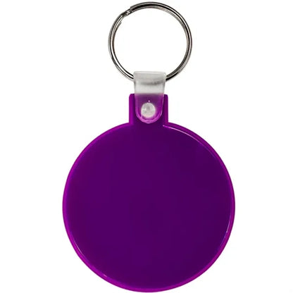 Circle Soft Plastic Keychains