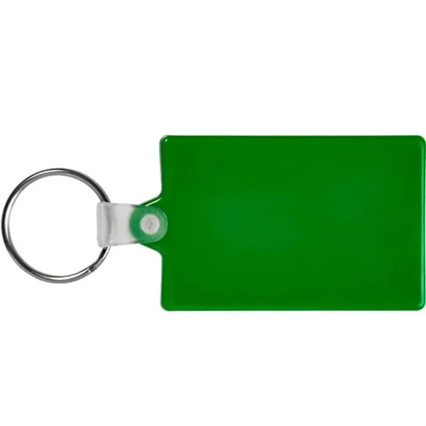 Rectangle Soft Plastic Keychains