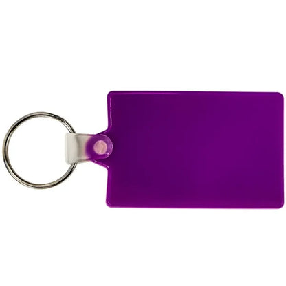 Rectangle Soft Plastic Keychains
