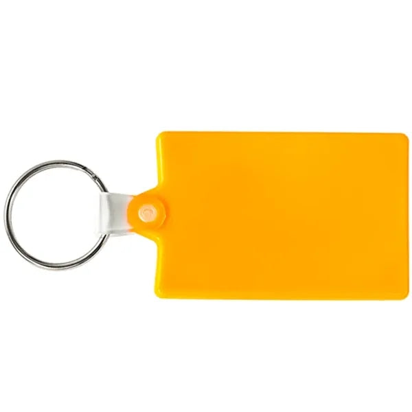 Rectangle Soft Plastic Keychains
