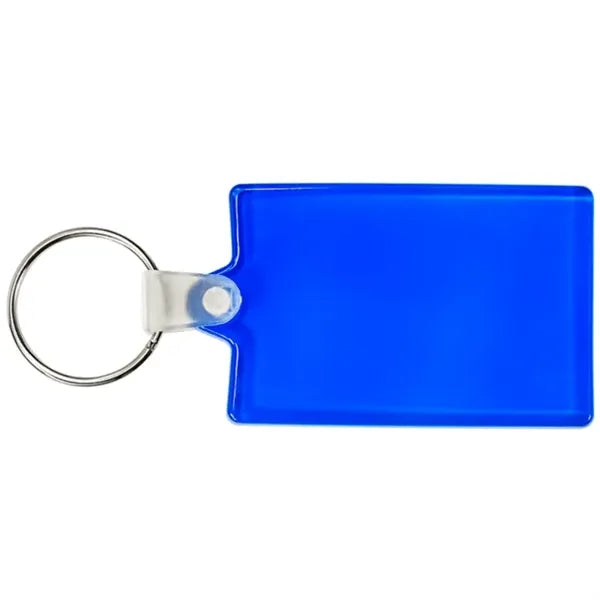 Rectangle Soft Plastic Keychains