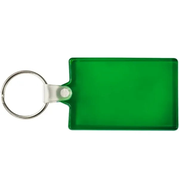 Rectangle Soft Plastic Keychains