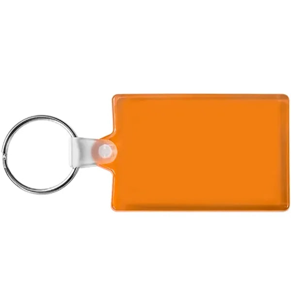 Rectangle Soft Plastic Keychains