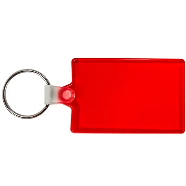 Rectangle Soft Plastic Keychains