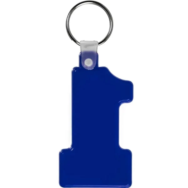 Number One Soft Plastic Keychains