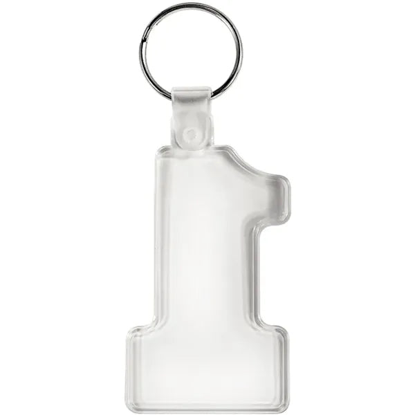 Number One Soft Plastic Keychains