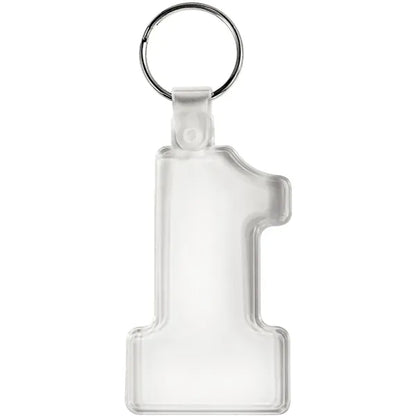 Number One Soft Plastic Keychains
