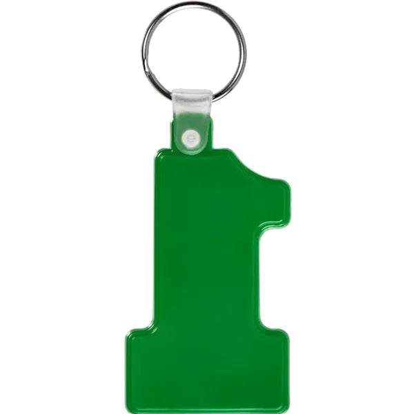 Number One Soft Plastic Keychains