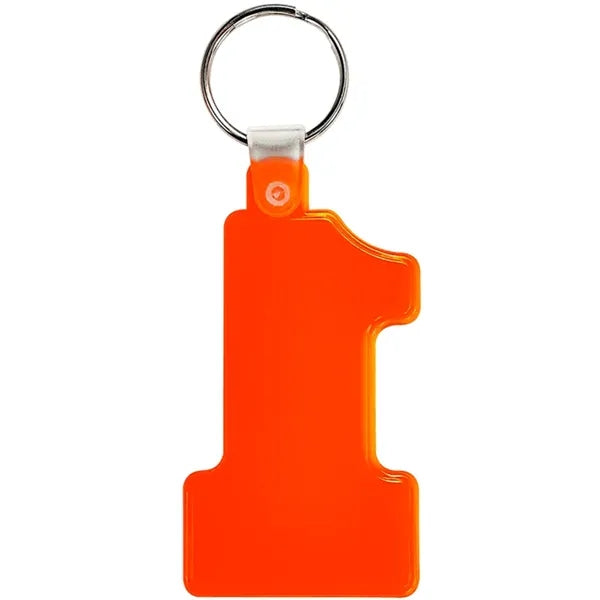 Number One Soft Plastic Keychains