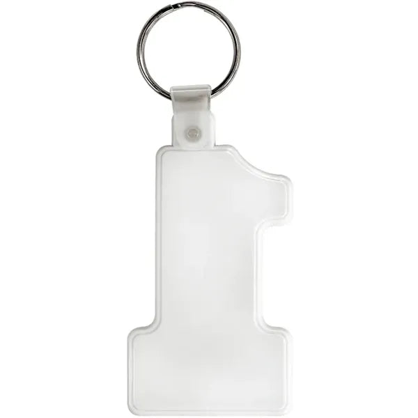 Number One Soft Plastic Keychains