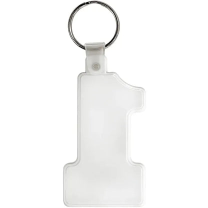 Number One Soft Plastic Keychains