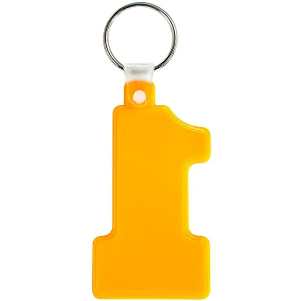 Number One Soft Plastic Keychains