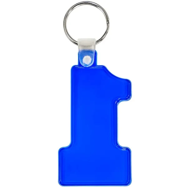 Number One Soft Plastic Keychains