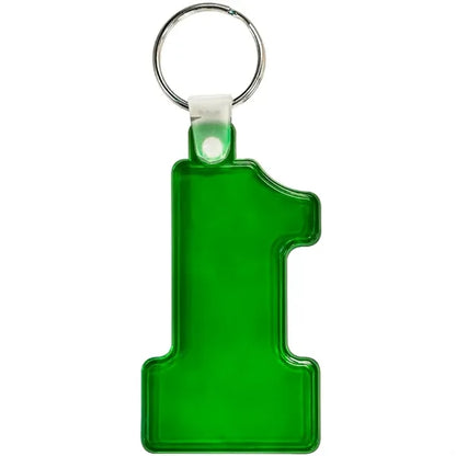Number One Soft Plastic Keychains