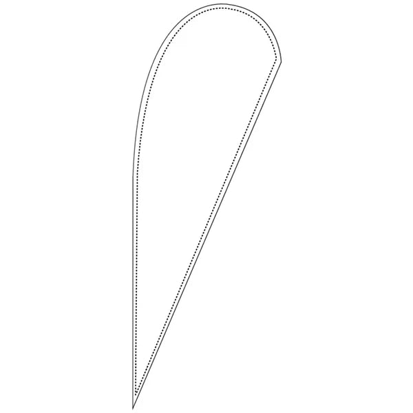 Custom 10' X 4' Medium Teardrop Flags