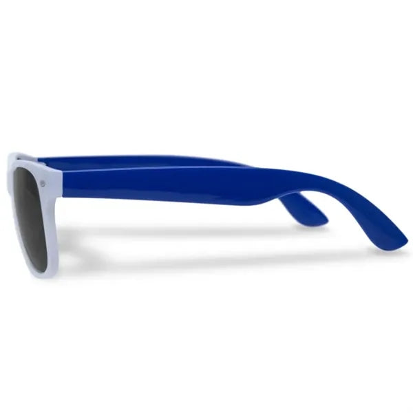Custom White Frame Plastic Sunglasses
