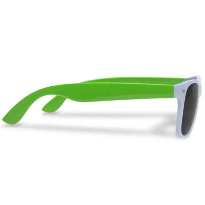 Custom White Frame Plastic Sunglasses