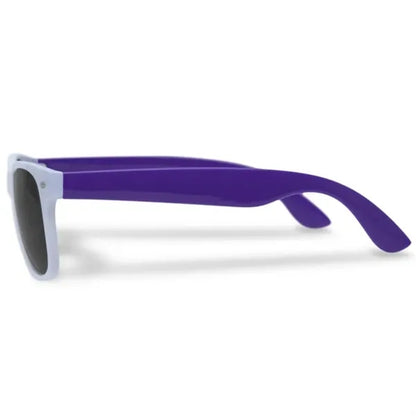 Custom White Frame Plastic Sunglasses