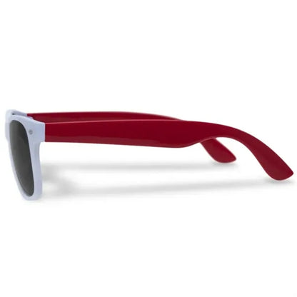 Custom White Frame Plastic Sunglasses