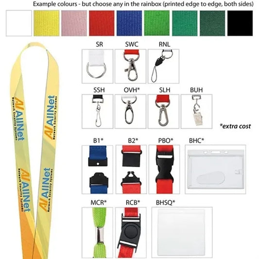 Vibrant 1" Full Colour Lanyard