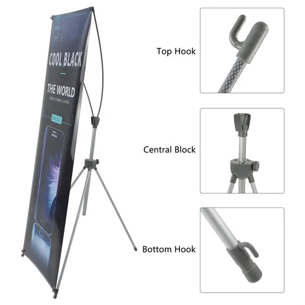 Adjustable Tripod X Banner Stand