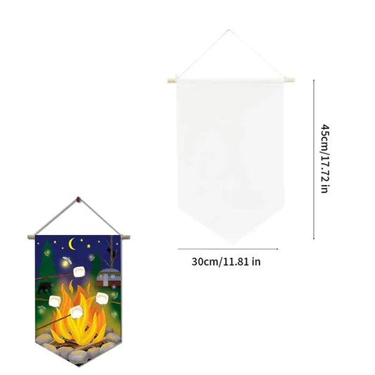 Canvas Hanging Pennant Flag