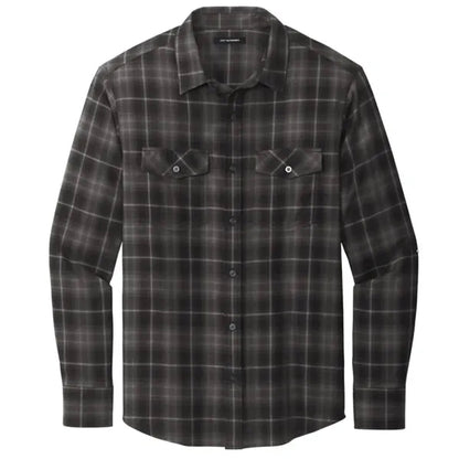 Port Authority Long Sleeve Ombre Plaid Shirt