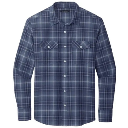 Port Authority Long Sleeve Ombre Plaid Shirt