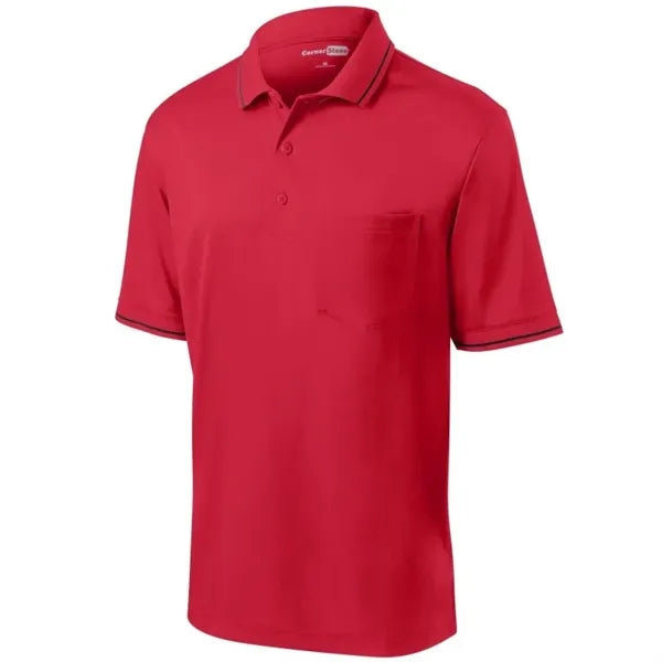 CornerStone Select Snag-Proof Tipped Pocket Polo.