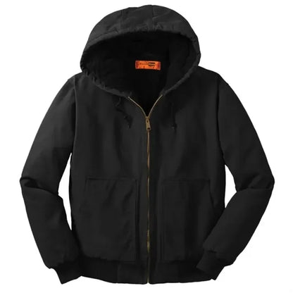 CornerStone Washed Duck Cloth Insulated Hooded Work Jacket.