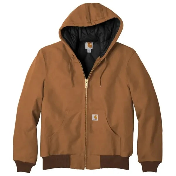 Carhartt Tall Quilted-Flannel-Lined Duck Active Jac.