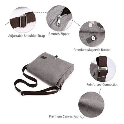 Canvas Messenger Bag For Men