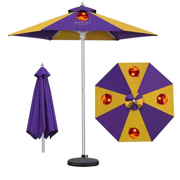 9' Aluminum Market Umbrella (Full Color)