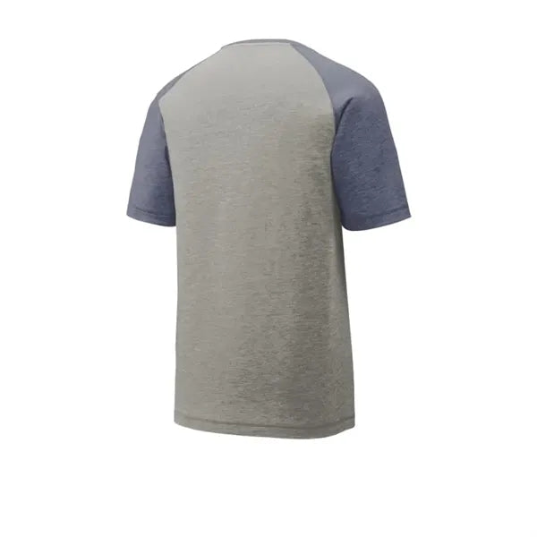 Sport-Tek PosiCharge Tri-Blend Wicking Raglan Tee.