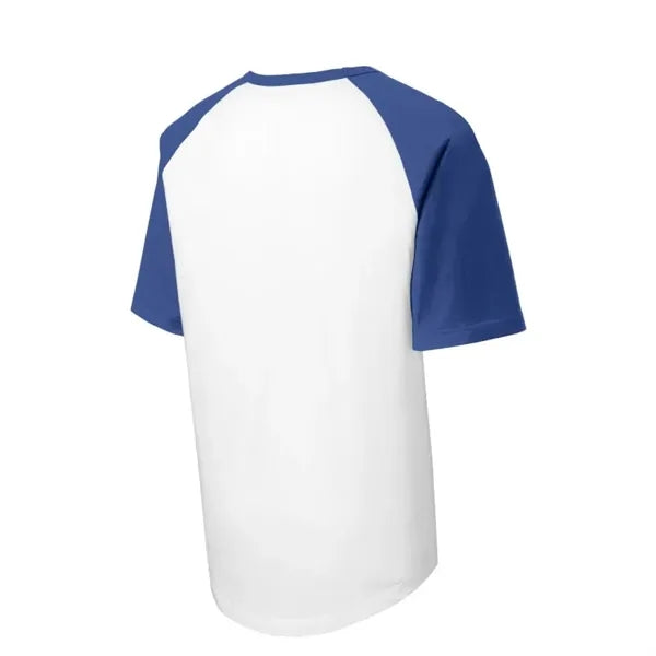 Sport-Tek Short Sleeve Colorblock Raglan Jersey.