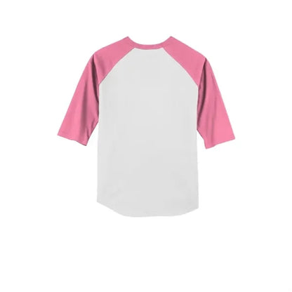 Sport-Tek Youth Colorblock Raglan Jersey.