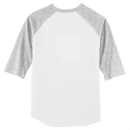 Sport-Tek Youth Colorblock Raglan Jersey.