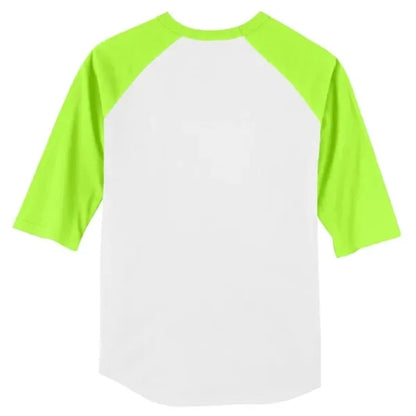 Sport-Tek Youth Colorblock Raglan Jersey.