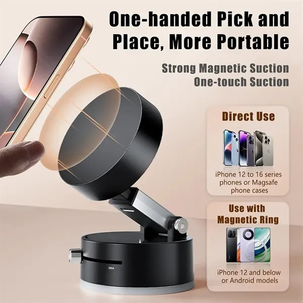 Vacuum Magnetic Suction Phone Holder