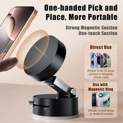 Vacuum Magnetic Suction Phone Holder