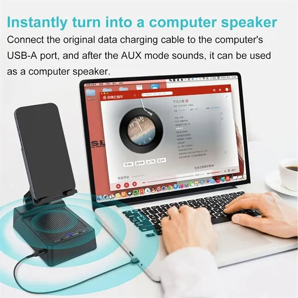 Wireless Bluetooth Speaker Phone Holder