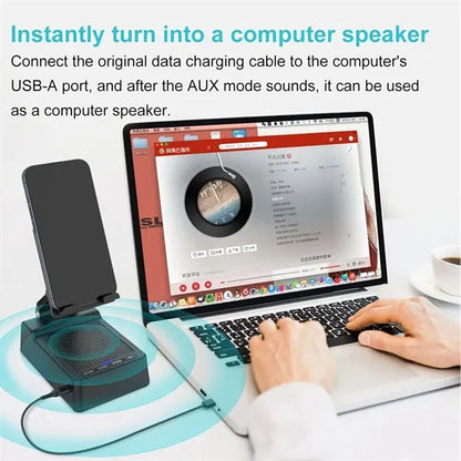 Wireless Bluetooth Speaker Phone Holder