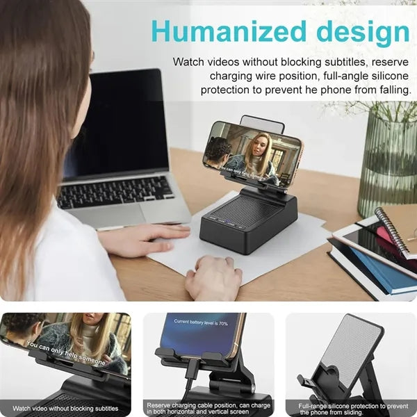 Wireless Bluetooth Speaker Phone Holder