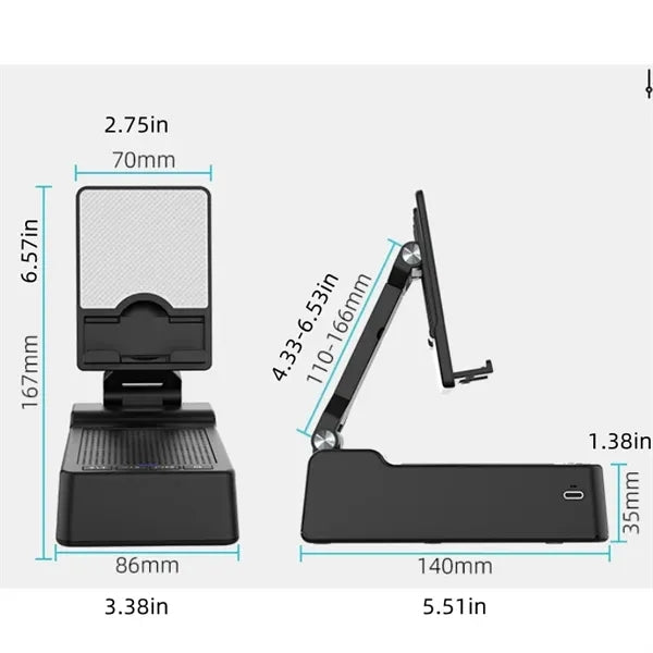 Wireless Bluetooth Speaker Phone Holder