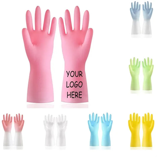 PVC Multifunctional Cleaning Waterproof Dishwashing Gloves
