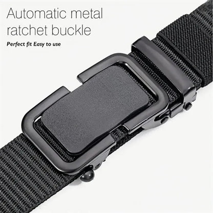 Mens Canvas Tactical Ratchet Belt