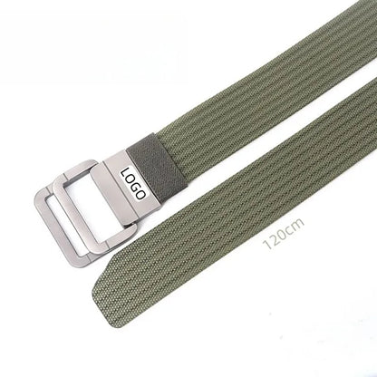 Adjustable Nylon Belt With Double Ring Buckle