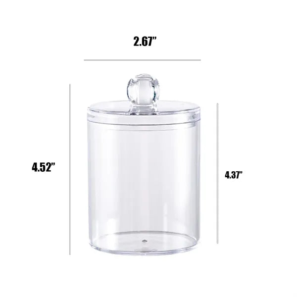 Transparent PS Cotton Swab Organizer